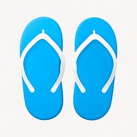 Cartoon flip flop clipart, footwear design