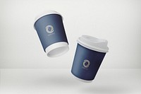 Coffee cup mockup, product packaging psd