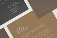 Professional corporate identity mockup, stationery set psd