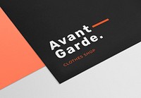 Branding logo mockup, professional design on paper psd