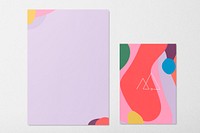 Abstract corporate identity, stationery set