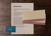 Professional corporate identity mockup, stationery set psd