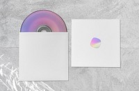 CD album cover, blank music product branding