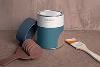 Paint bucket mockup psd