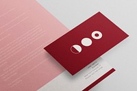 Business card mockup, professional branding identity psd