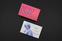 Business card mockup, professional branding identity psd