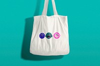 Canvas tote bag mockup psd