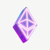 Ethereum icon psd. BANGKOK, THAILAND, 3 MARCH 2023