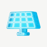 3D solar cell element, digital remix psd