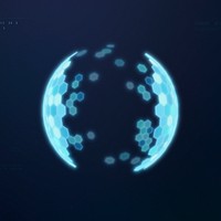 Advanced technology sphere element, digital remix psd