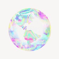 Holographic sphere element, digital remix