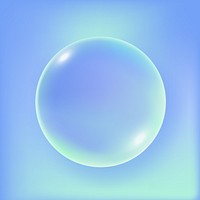 3D blue round ball element, digital remix