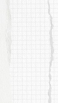 Off-white grid mobile wallpaper, ripped paper border design