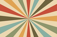 Retro sun ray background, paper textured design