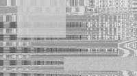 Gray VHS glitch computer wallpaper, distortion effect background