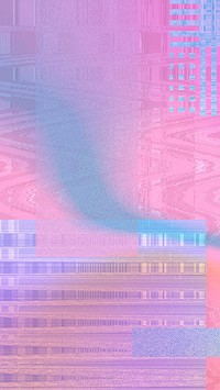 VHS glitch iPhone wallpaper, distortion effect background