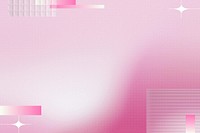 Pink gradient background, abstract geometric design