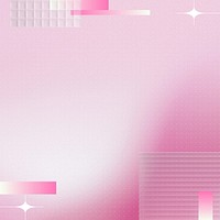Pink gradient background, abstract geometric design