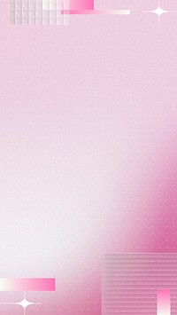 Pink gradient phone wallpaper, abstract geometric background