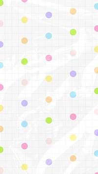 Colorful polka dots mobile wallpaper