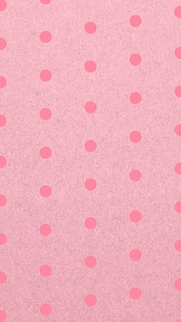 Pink polka dots mobile wallpaper