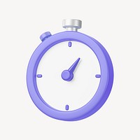 3D stopwatch, element illustration