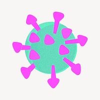 Pink and green virus