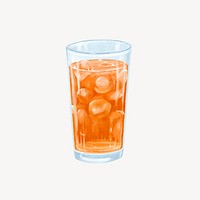 Iced lemon tea, drinks & refreshment illustration