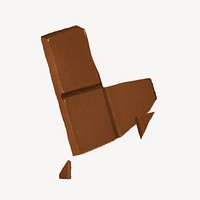 Chocolate bar, dessert illustration