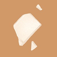 White chocolate bar, dessert illustration