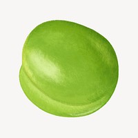 Green pea vegetable, healthy food illustration