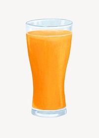 Orange juice, healthy drink illustration