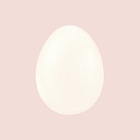 Boiled egg, breakfast food illustration