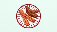 Bacon & sausages computer wallpaper, breakfast food illustration