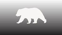 Gradient grizzly bear frame HD wallpaper vector