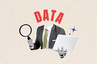 Data word, data head businessman remix