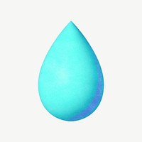 Water droplet collage element psd