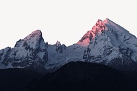 A mountain summit illuminated image element 