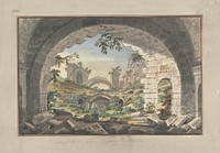 Ruins at Pergamon, Probably of the Amphitheatre by Giovanni Battista Borra