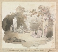 Travellers just Come to their Resting Ground by Robert Mabon