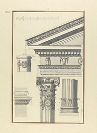 Details of a Composite Order from the Temple of Augustus at Mylasa by Giovanni Battista Borra