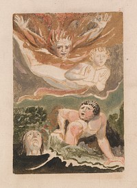 The First Book of Urizen, Plate 4 (Bentley 24) by William Blake by William Blake
