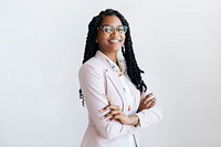 Smart African American businesswoman portrait