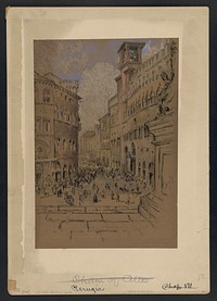 Perugia (ca. 1904-1908) drawing in high resolution by Joseph Pennell.