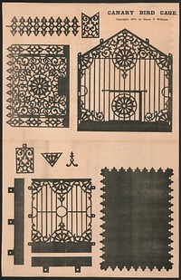 Canary bird cage (c. 1877) print in high resolution by Henry T. Williams. 