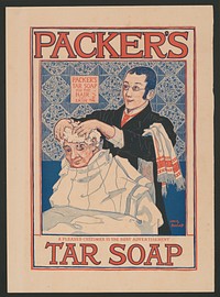 Packer's tar soap ( 1910&ndash;1920) by Louis Rhead. 