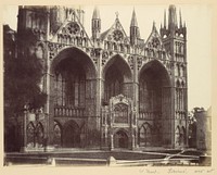 West Front - Peterboro by Alfred Capel Cure