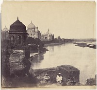 The Taj Mahal from the Banks of the Yamuna River 