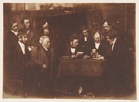 Study for the Disruption Picture: Signing of the Deed of Demission by David Octavius Hill and Robert Adamson