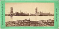 [Group of 5 Stereograph Views of the Houses of Parliament, London, England]